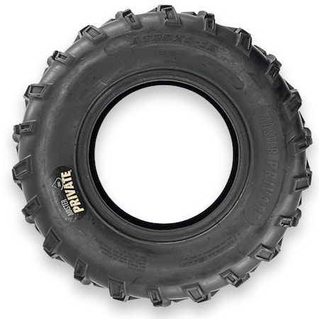 Master 25x8.00-12 Private 6 Ply Tubeless Atv Tire 541220